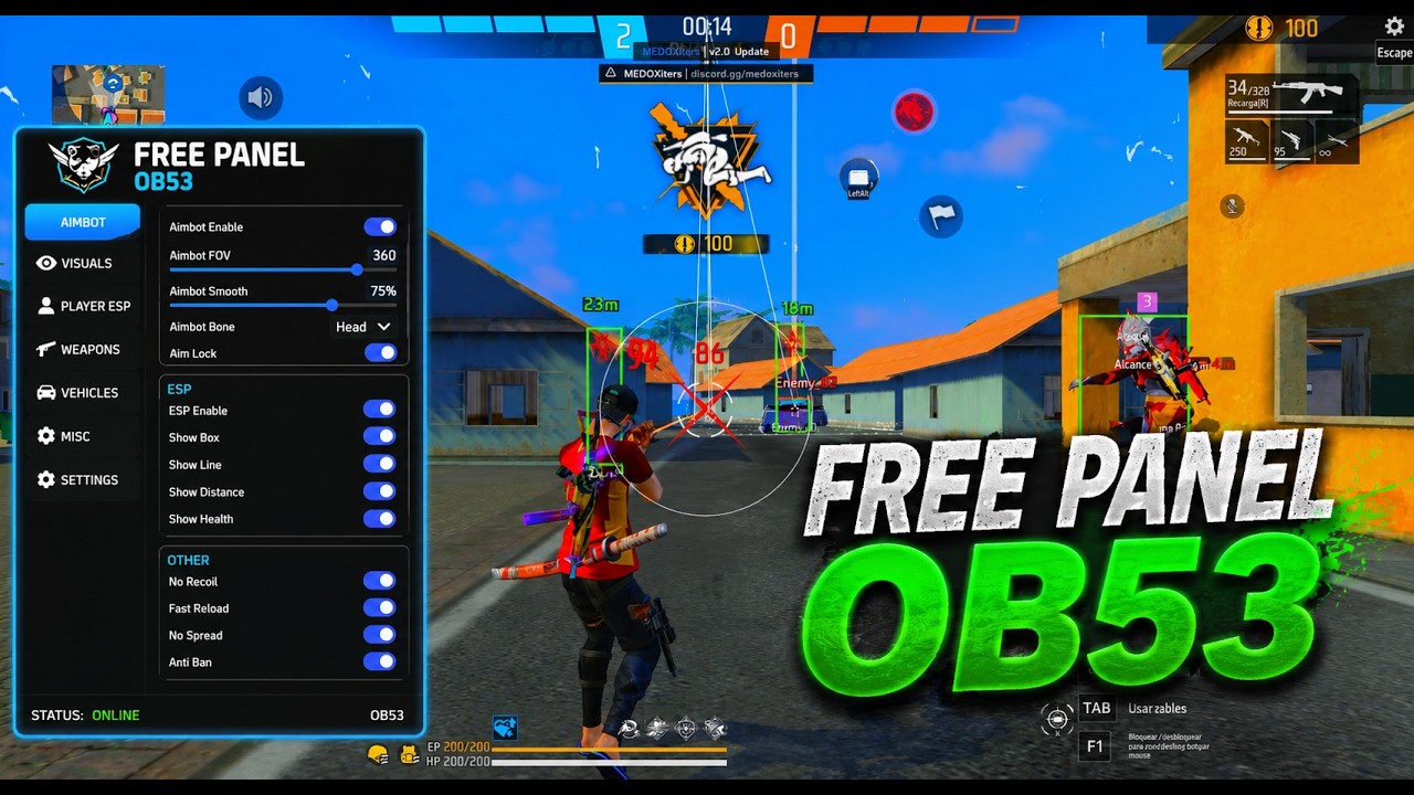 NEW PC PANEL UPDATED OB53💻 PANEL FOR FREE AIMBOT FREE FIRE 🎯  silent aimbot |100% SAFE AND ANTIBAN ✅