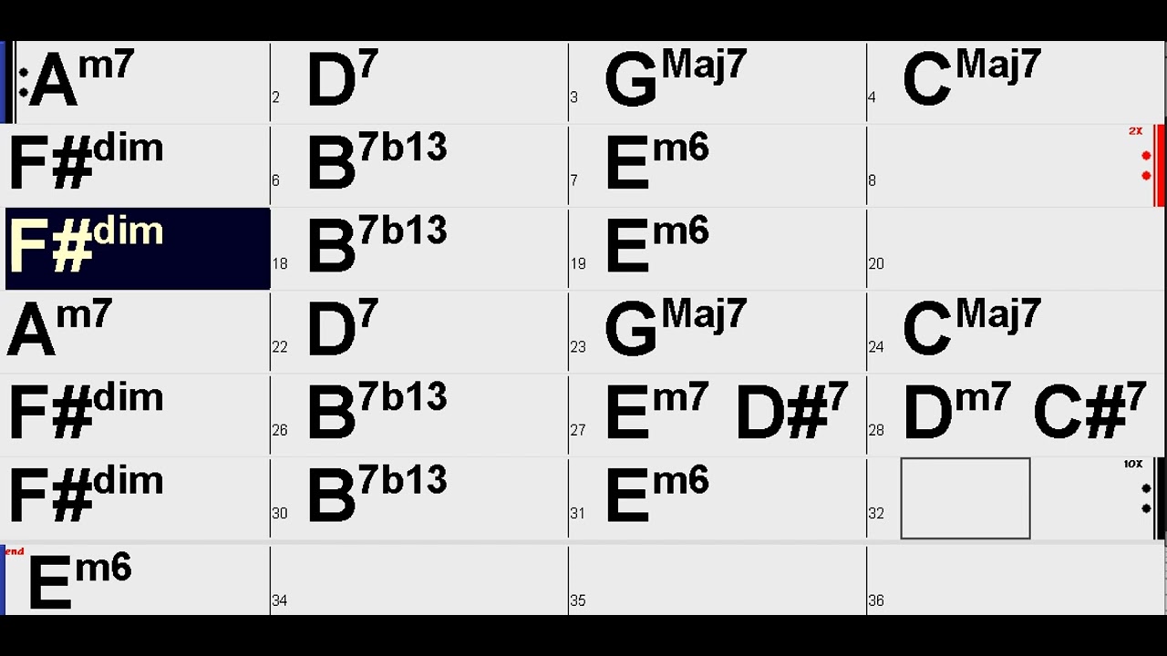 AUTUMN LEAVES Backing Track Key: G 130 bpm Chorus: 10 #autumnleaves #jazzguitar   #jamtrack