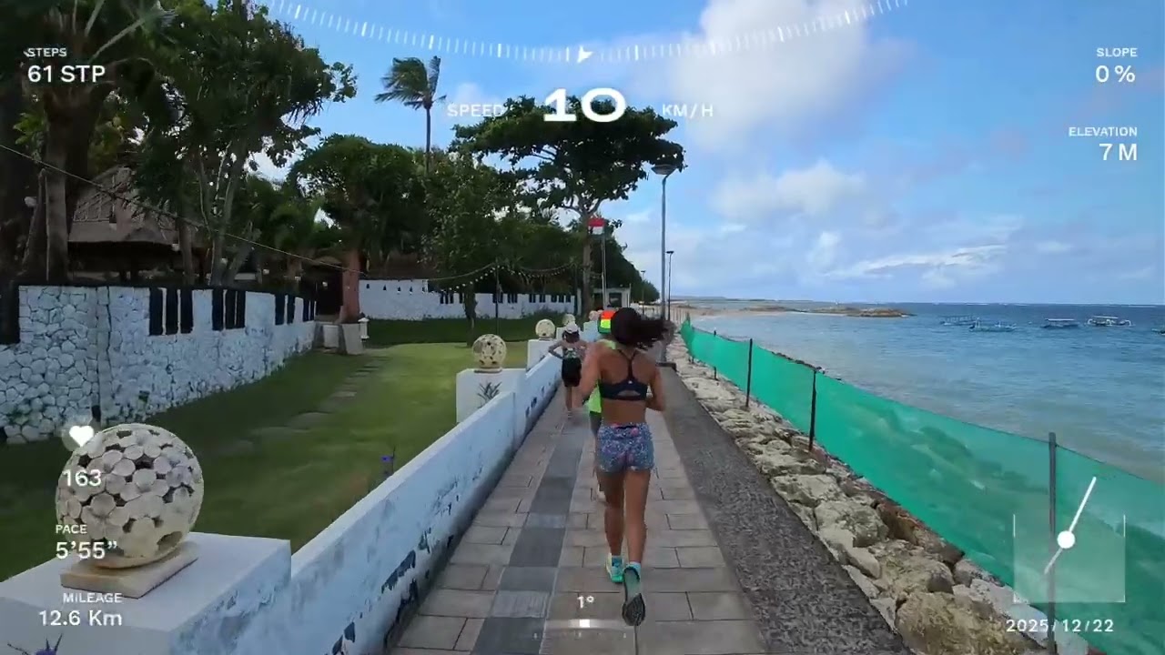 발리에서 혼자뛰는 21Km 하프마라톤 [Morning run in Bali] #발리러닝 #balirunning