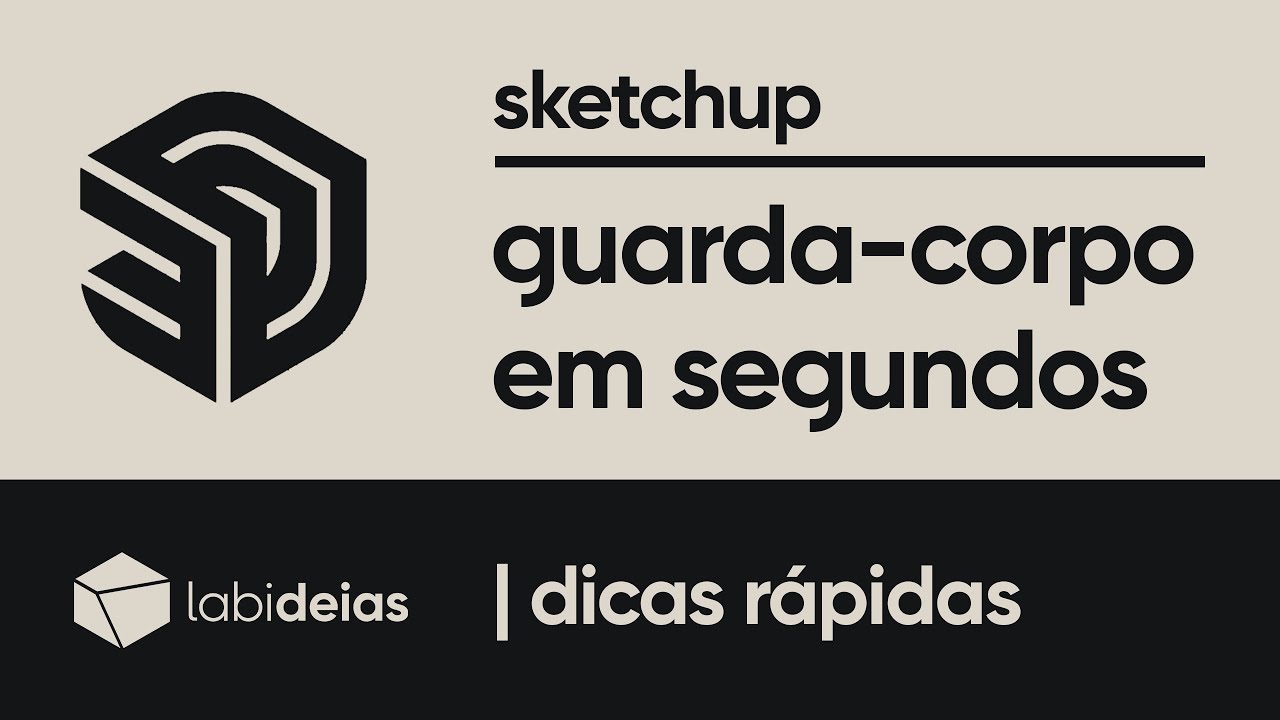 sketchup | como criar guarda-corpo em segundos / aprenda a usar o fence maker