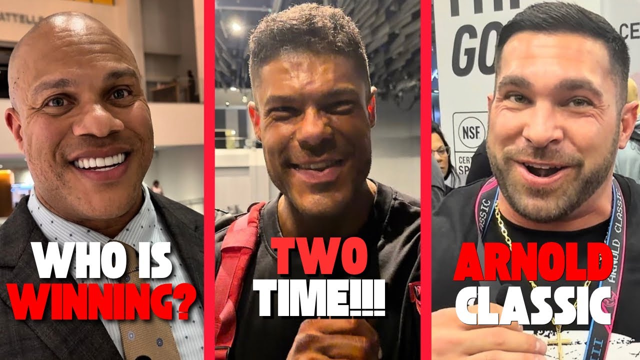 Wesley Vissers / Phil Heath / Derek Lunsford / BTSTV at the Arnold Classic