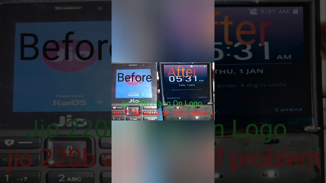 Jio 220b Hang On Logo? Poparly Not On! jio 220b auto on off problem.#jio.#lyf.#shorts.#direct.
