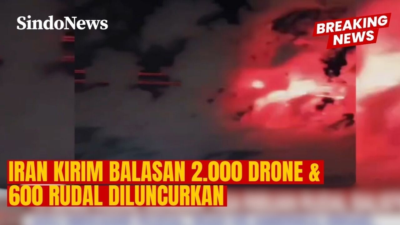Langit Teheran Membara! Iran Kirim Balasan 2.000 Drone & 600 Rudal ke AS-Israel | Breaking News