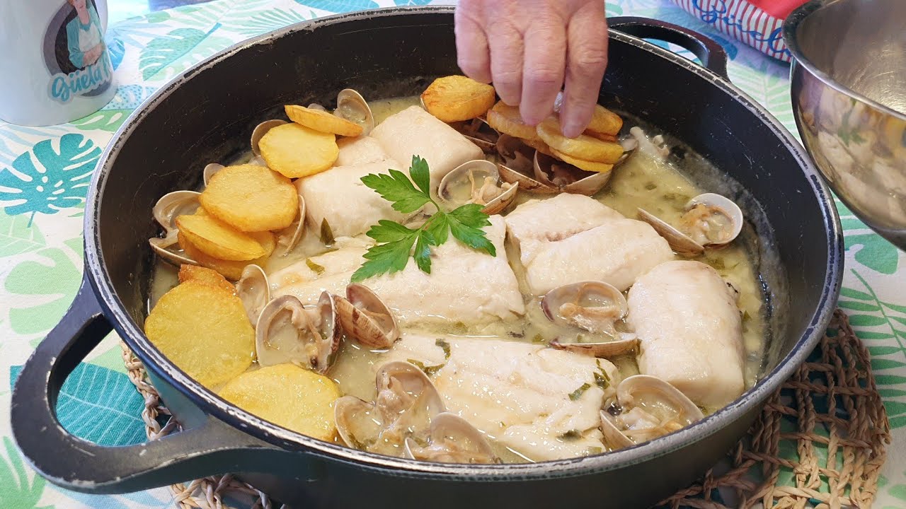 Lomos de merluza en salsa verde