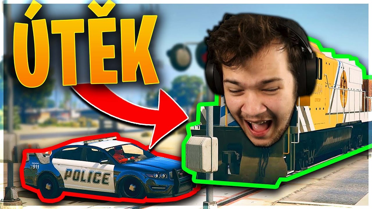 UTEKLI JSME POLICAJTŮM VE VLAKU!😂 | GTA RP [MarweX]