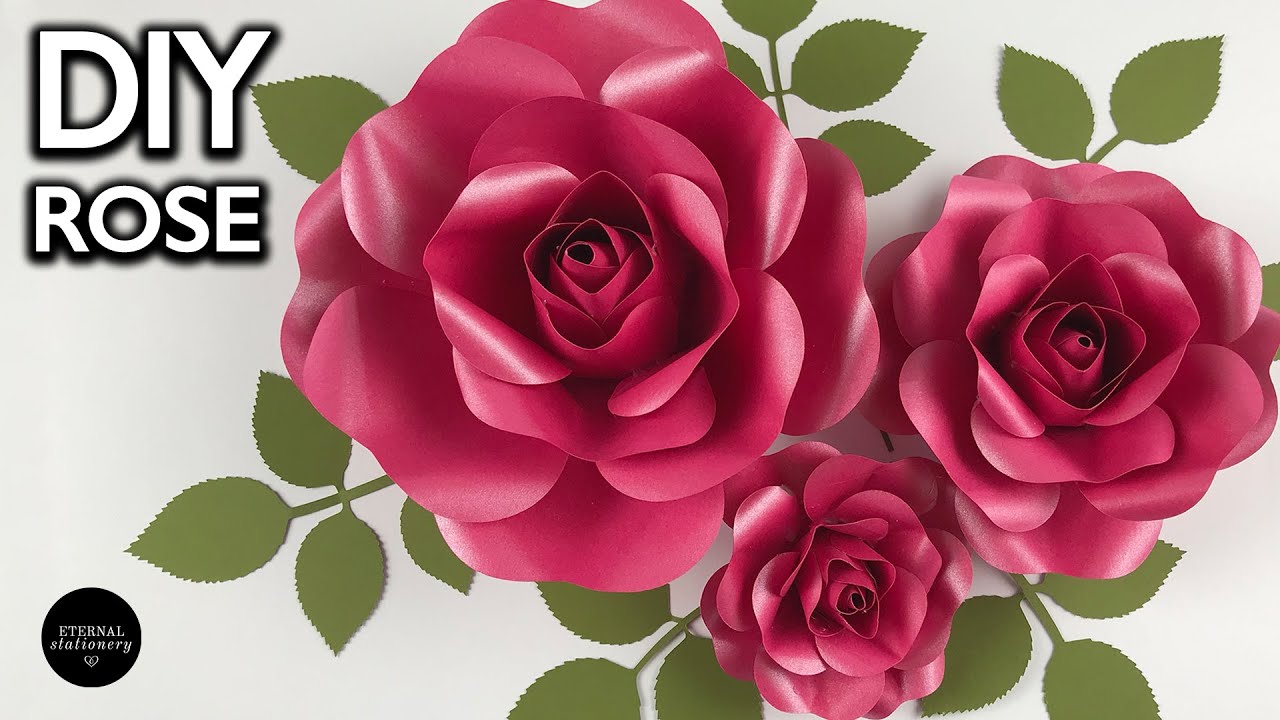 Realistic Rose Tutorial you have to try! DIY Paper Flower Tutorial | Making Flowers Out Of Paper