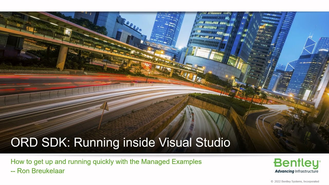 OpenRoads Designer SDK - use with Visual Studio
