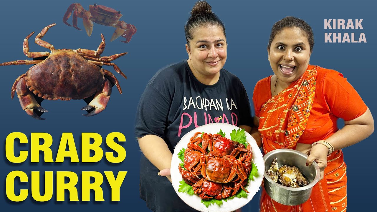 Kirak Khala Ke Crabs 🦀  Curry || Amba Ghat || Ft Vishee86 || Ratnagiri Maharashtra || Priyareddy