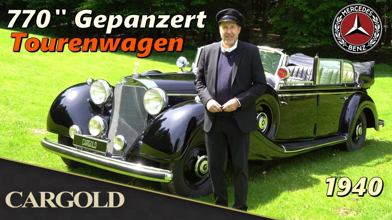 Mercedes 770 Offener Tourenwagen, gepanzert, 1940, fast 5 Tonnen Leergewicht! 40 mm Panzerglas