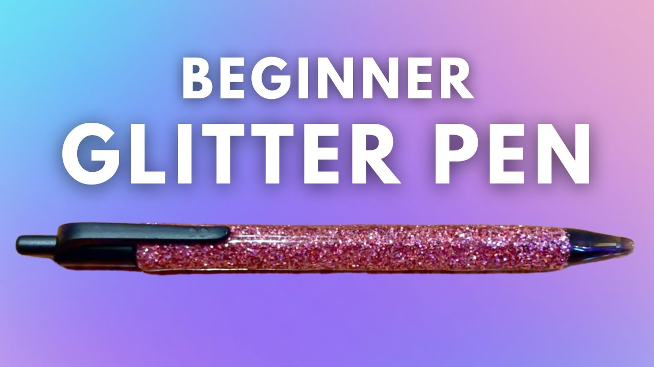 HOW TO MAKE A GLITTER PEN // Easy DIY UV Resin Epoxy Papermate InkJoy Pen Tutorial for Beginners