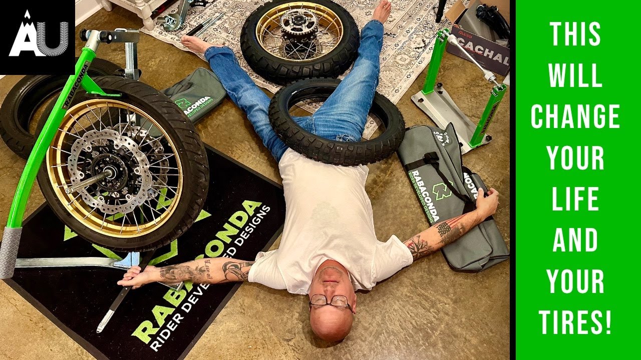 Easy Motorcycle Tire Change with the Rabaconda / SAVE MONEY
