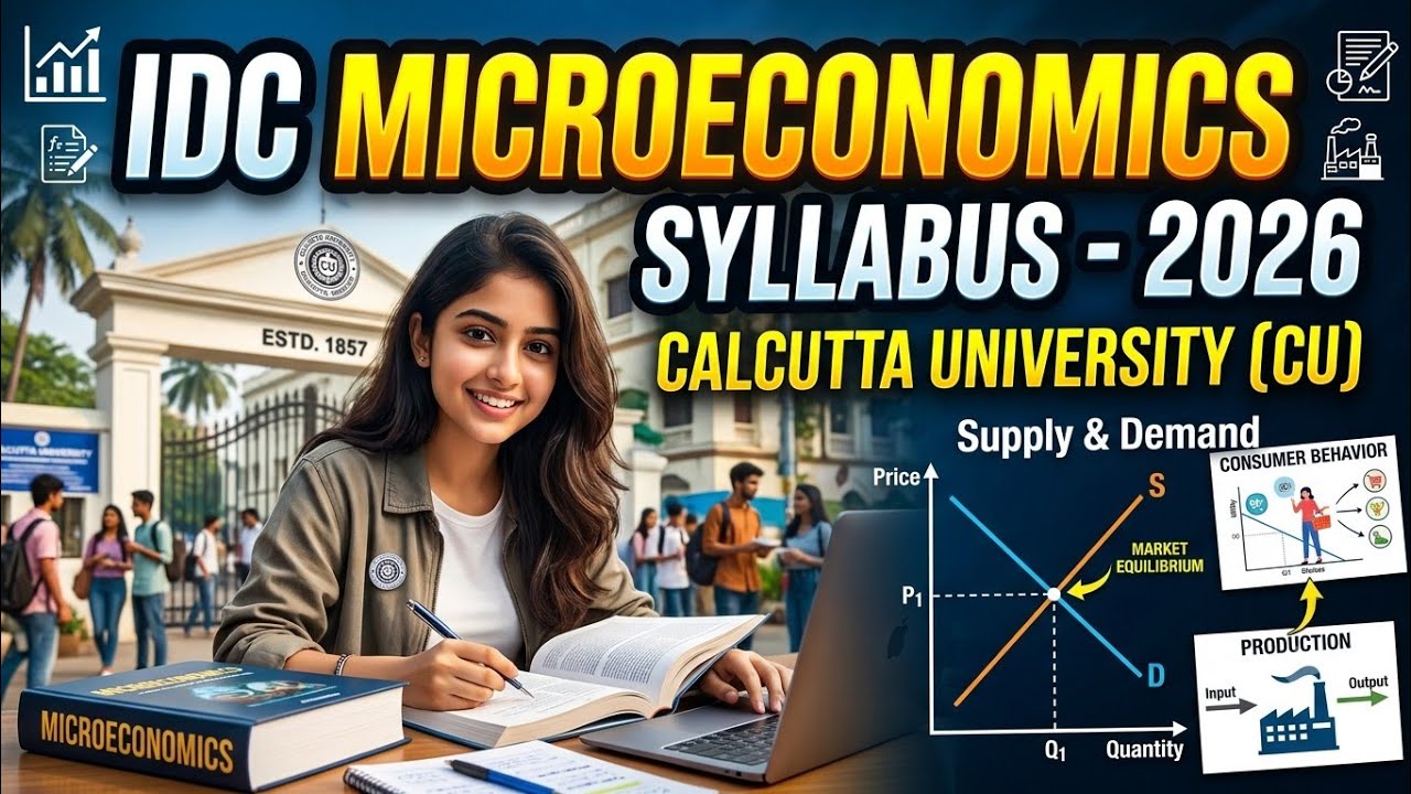 Calcutta University IDC Micro Economics Syllabus | 1st, 2nd & 3rd Semester | Complete Guide 2026||