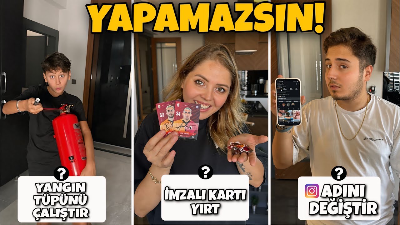 YANGIN TÜPÜNÜ ÇALIŞTIR !! (YAPAMAZSIN) CHALLENGE