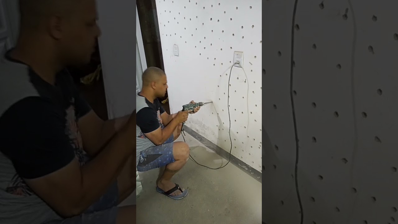 Como picotar uma parede pintada em 5 minutos