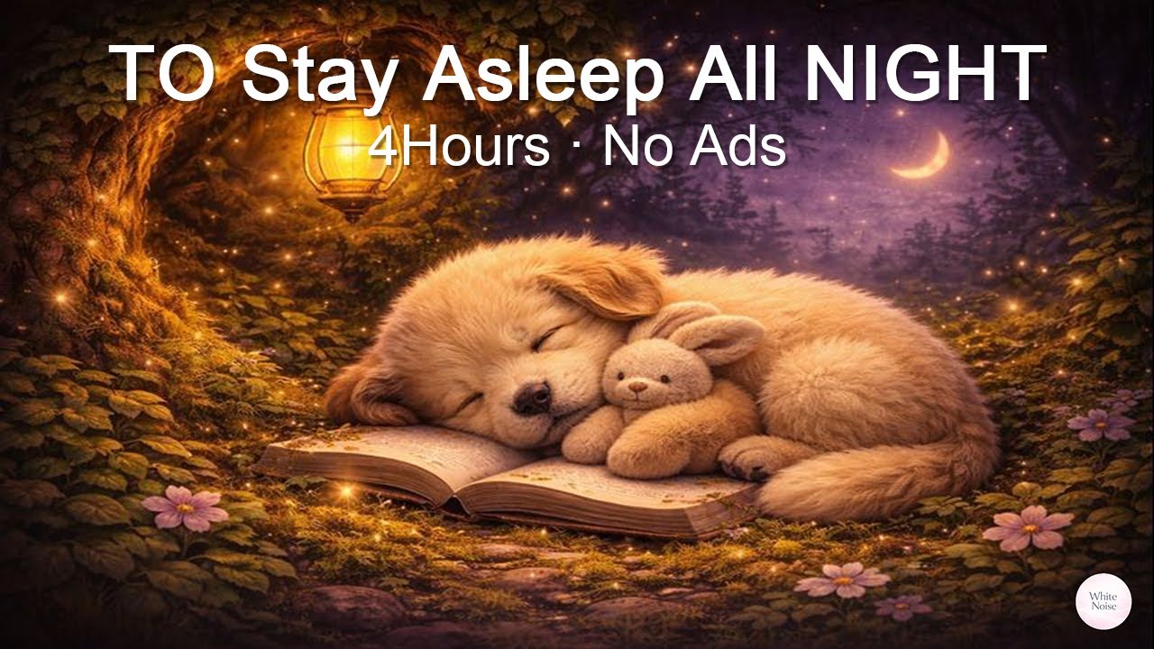 [White Noise] to Stay Asleep All Night 4Hours  No Ads