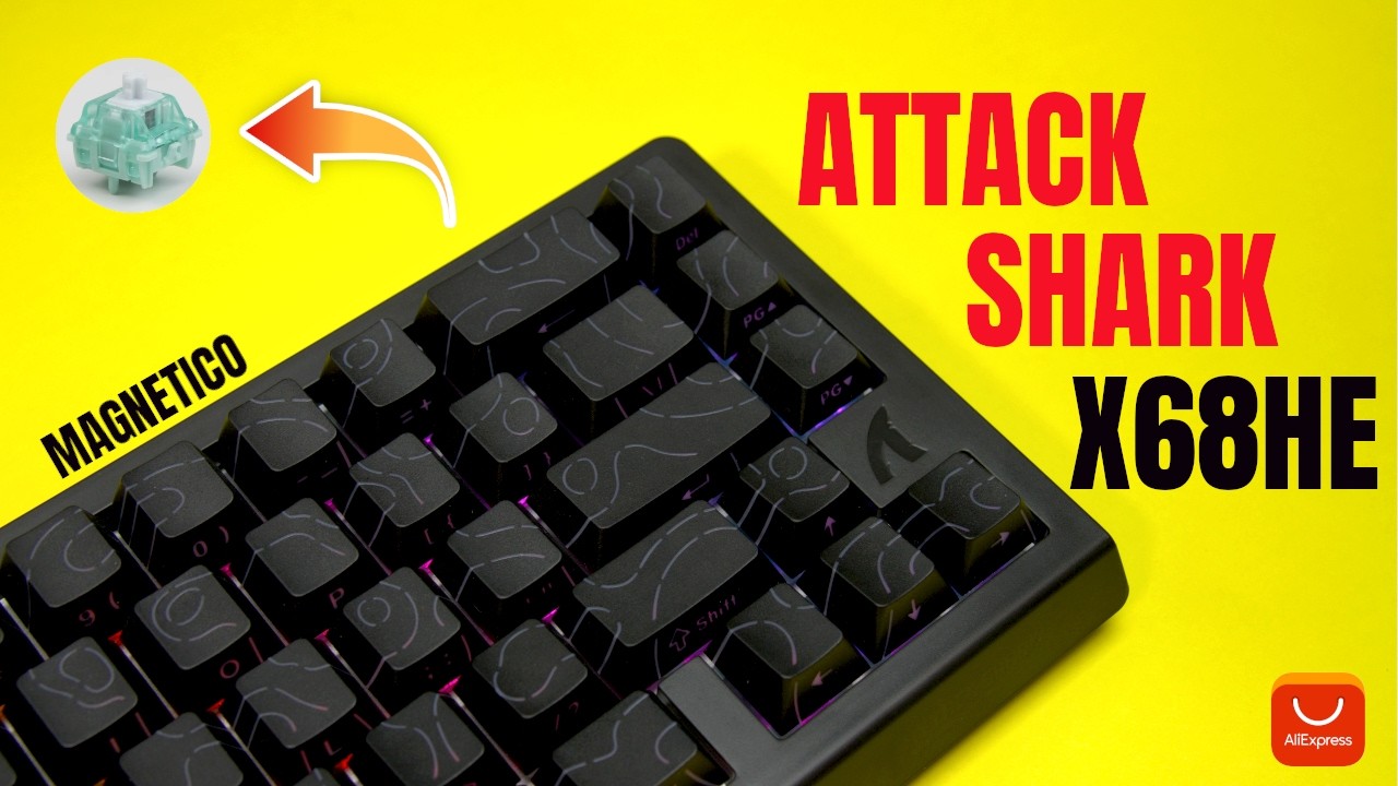 ATTACKSHARK X68 HE - TECLADO MAGNETICO MUY PRECISO