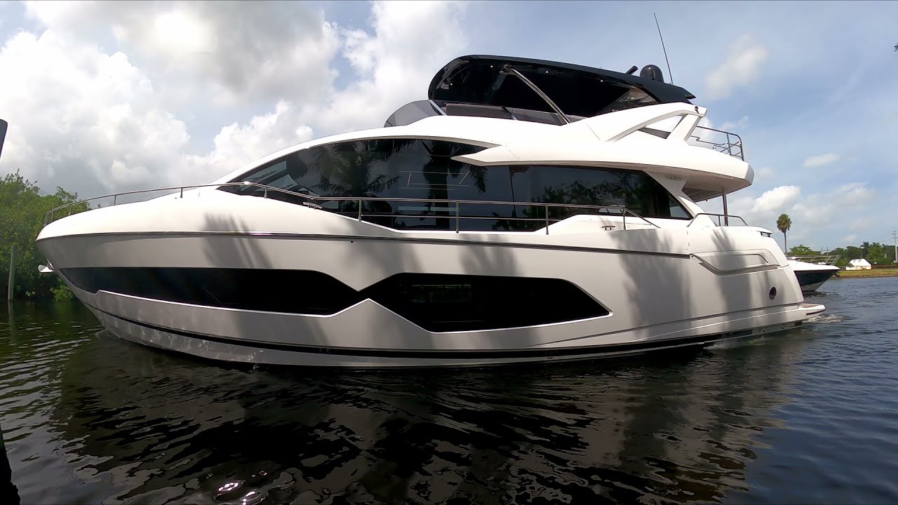 STUNNING USA DEBUT OF GALLEY AFT VERSION, 2022 SUNSEEKER 76 YACHT! #sunseeker #onewater_yachtgroup