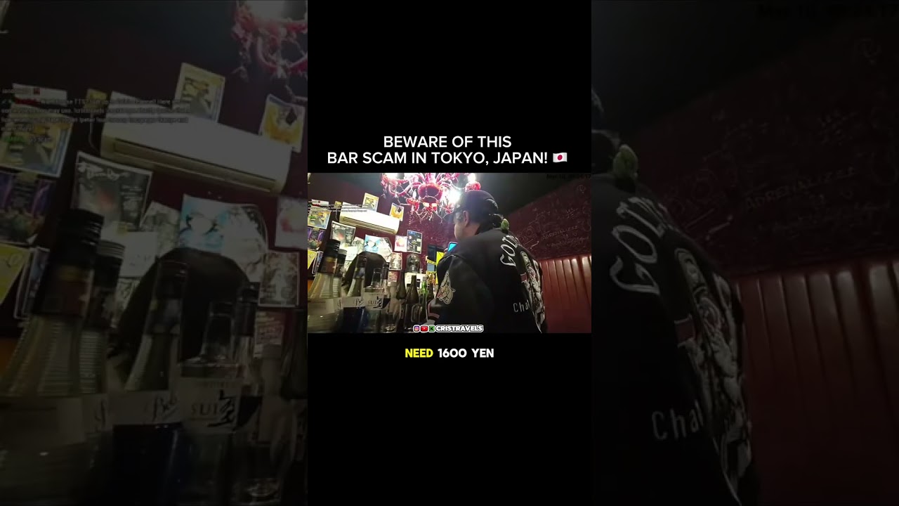 Beware of This Bar Scam in Tokyo, Japan! ⚠️ #cristravels #cristianr #Tokyo #Japan