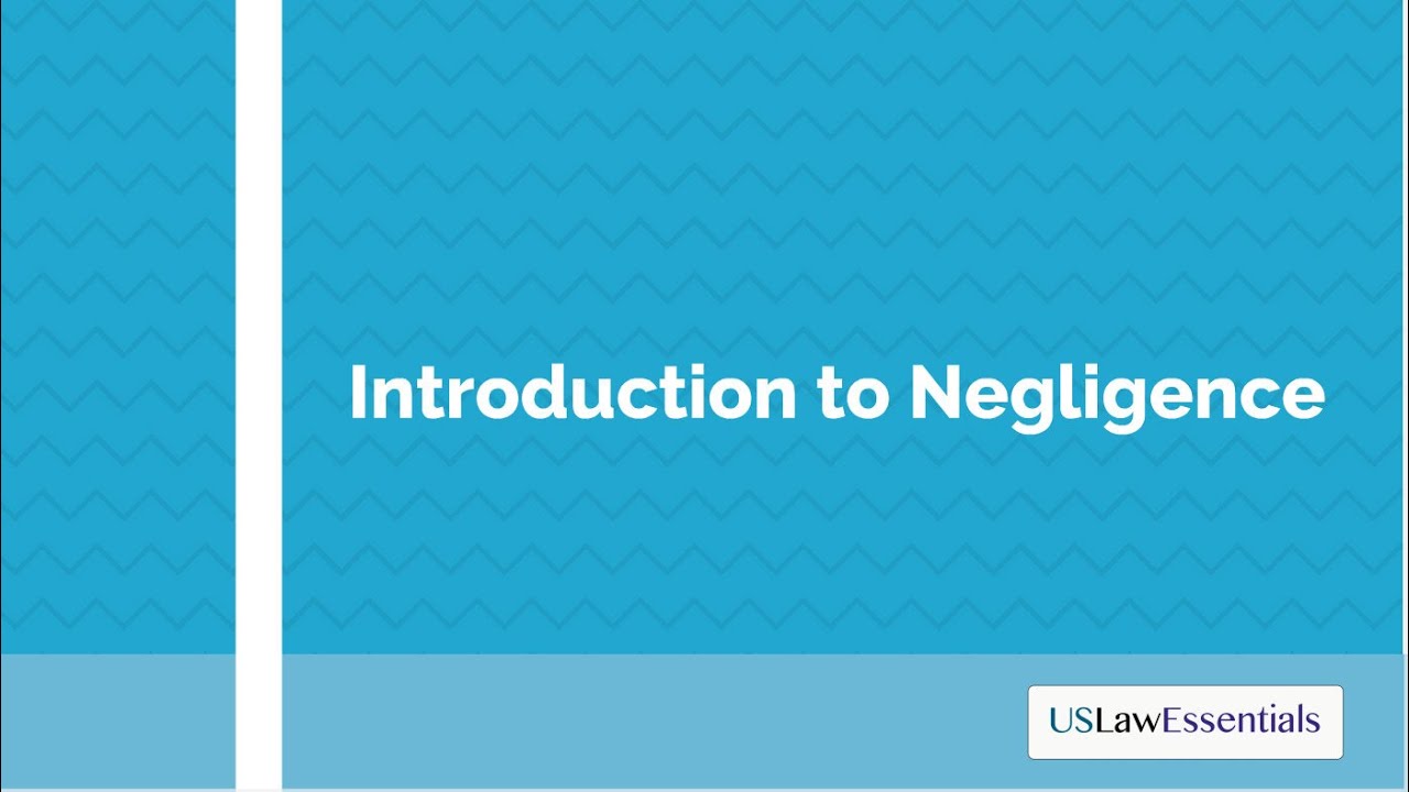 What is negligence?