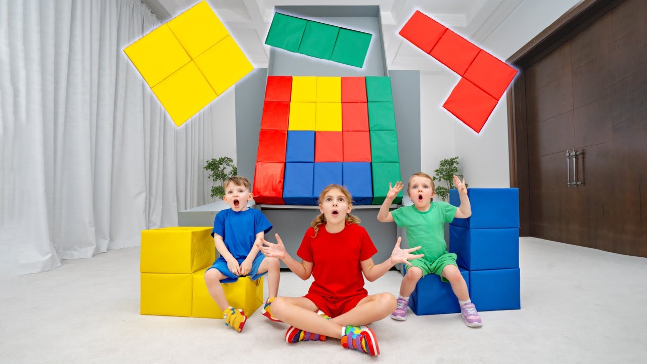 Tetris géant pour les jeux d'enfants