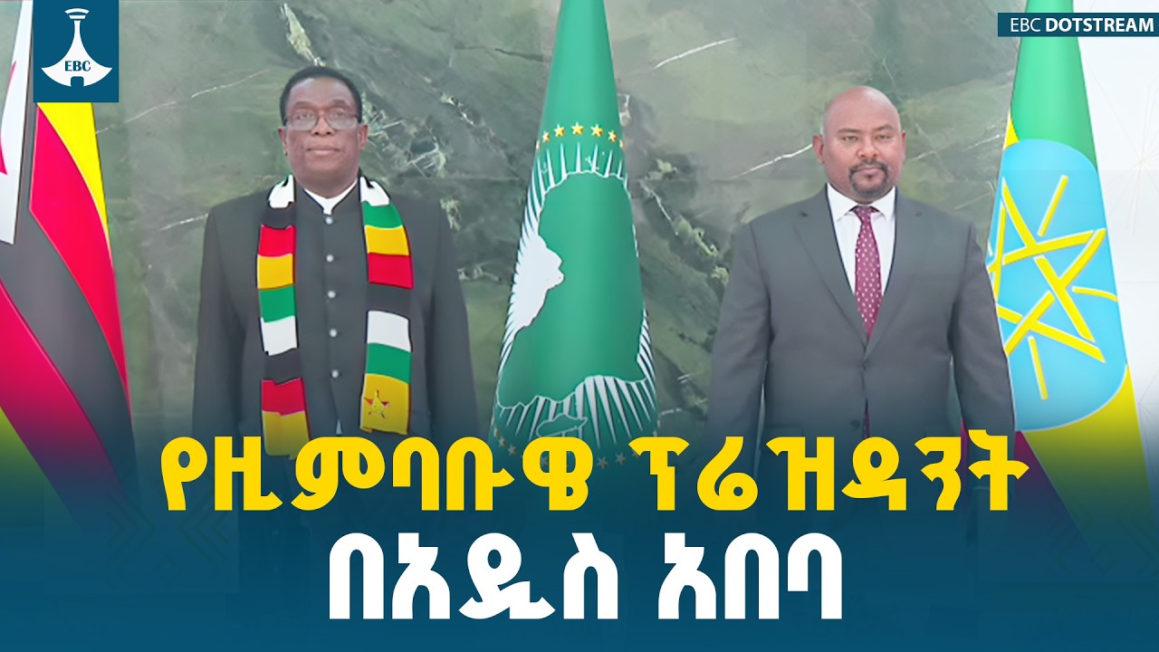 የዚምባቡዌ ፕሬዝዳንት አቀባበል | 39ኛው የአፍሪካ ህብረት ጉባኤ ETV | EBC | EBCDOTSTREAM