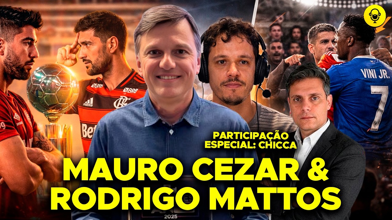 MAURO CEZAR - FLAMENGO X LANUS, TÉCNICO ATLÉTICO -MG, VINI JR + CHICCA E RODRIGO MATTOS