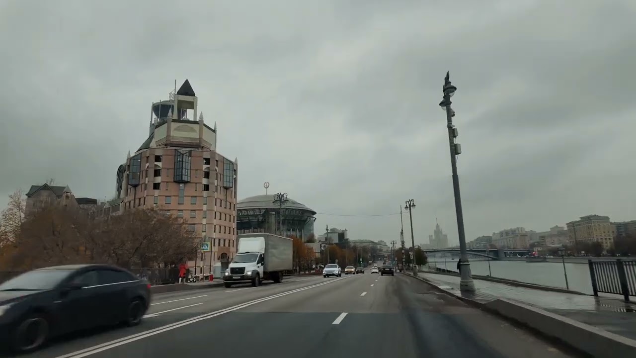 Moscow  проезд через центр 19 декабря 2025 г.