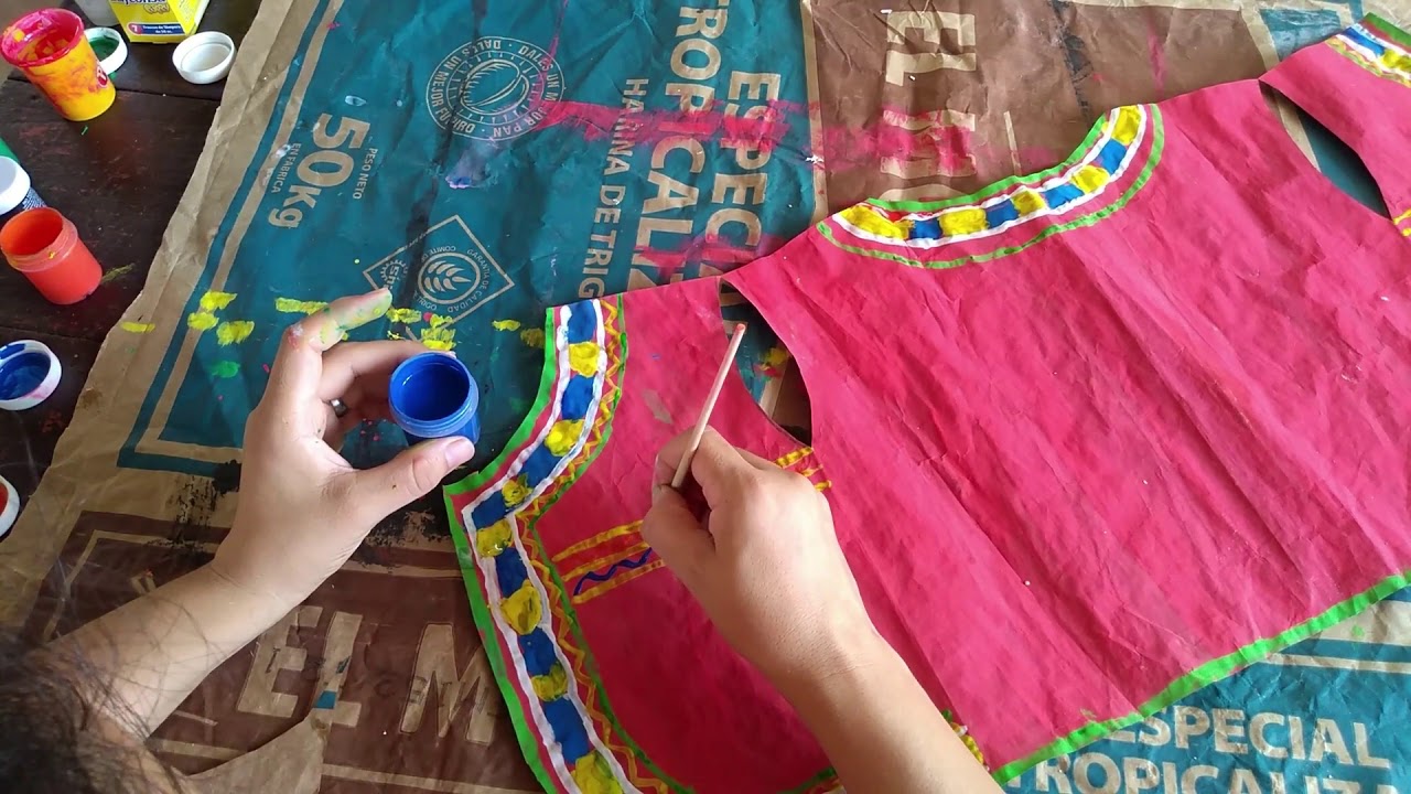 Tutorial Traje típico del Cuzco  femenino - Parte 2