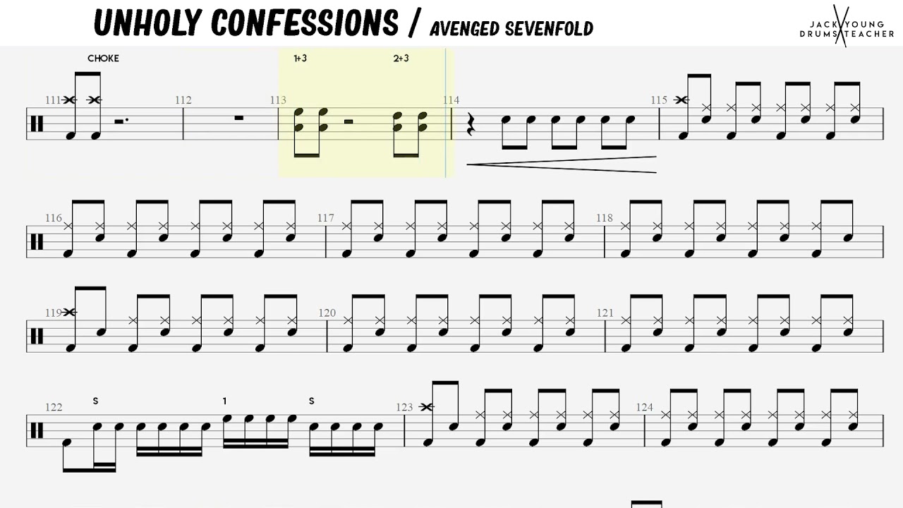 How to Play Unholy Confessions - Avenged Sevefold  🥁