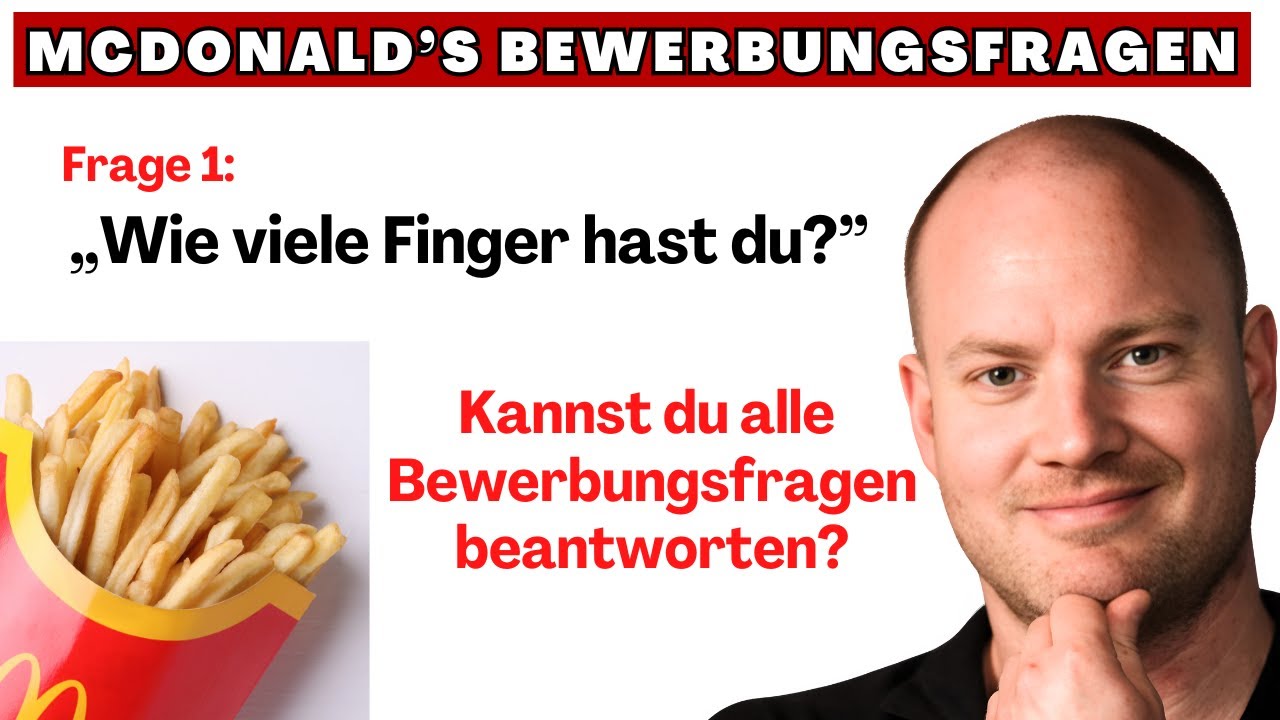 Bist du schlau genug für 10 McDonald’s Bewerbungsfragen? | Einstellungstest
