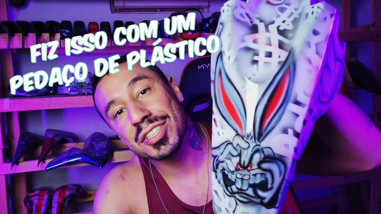 Passo a passo completo aerografia coelho maluco