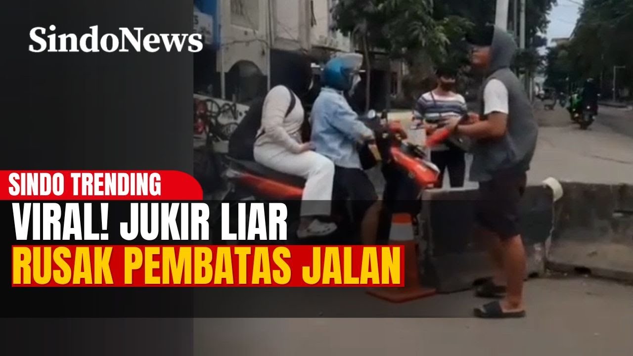 Viral! Demi Pungli Jukir Liar Bongkar Beton Pembatas Jalan di Kawasan Wisata Kota Tua | Trending