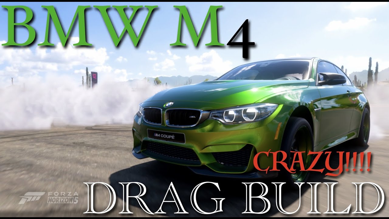 FORZA HORIZON 5- 😳NASTY BMW M4 DRAG BUILD😳- (1,270HP BMW M4 COUPE DRAG/TUNE)
