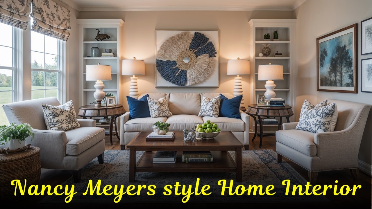 Nancy Meyers Home Interior Design | Cozy Luxury & Timeless Style