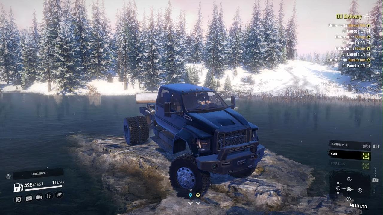 SnowRunner ford hd-750 oil deliver