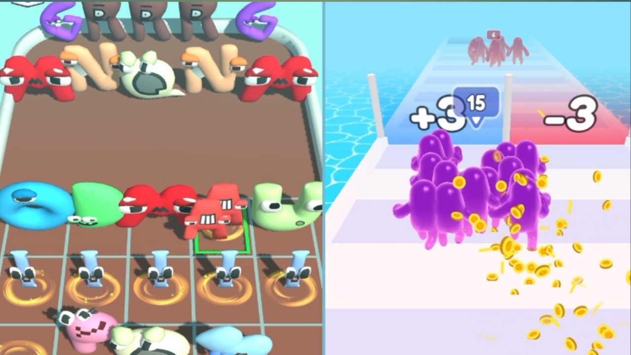 Alphabet Fusion Run Merge Master Vs join Blob Clash