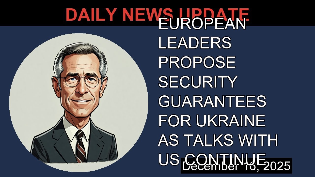 EUROPEAN LEADERS PROPOSE SECURITY GUARANTEES FOR UKRAINE AS TALKS WITH US CONTINUE | Morning Update