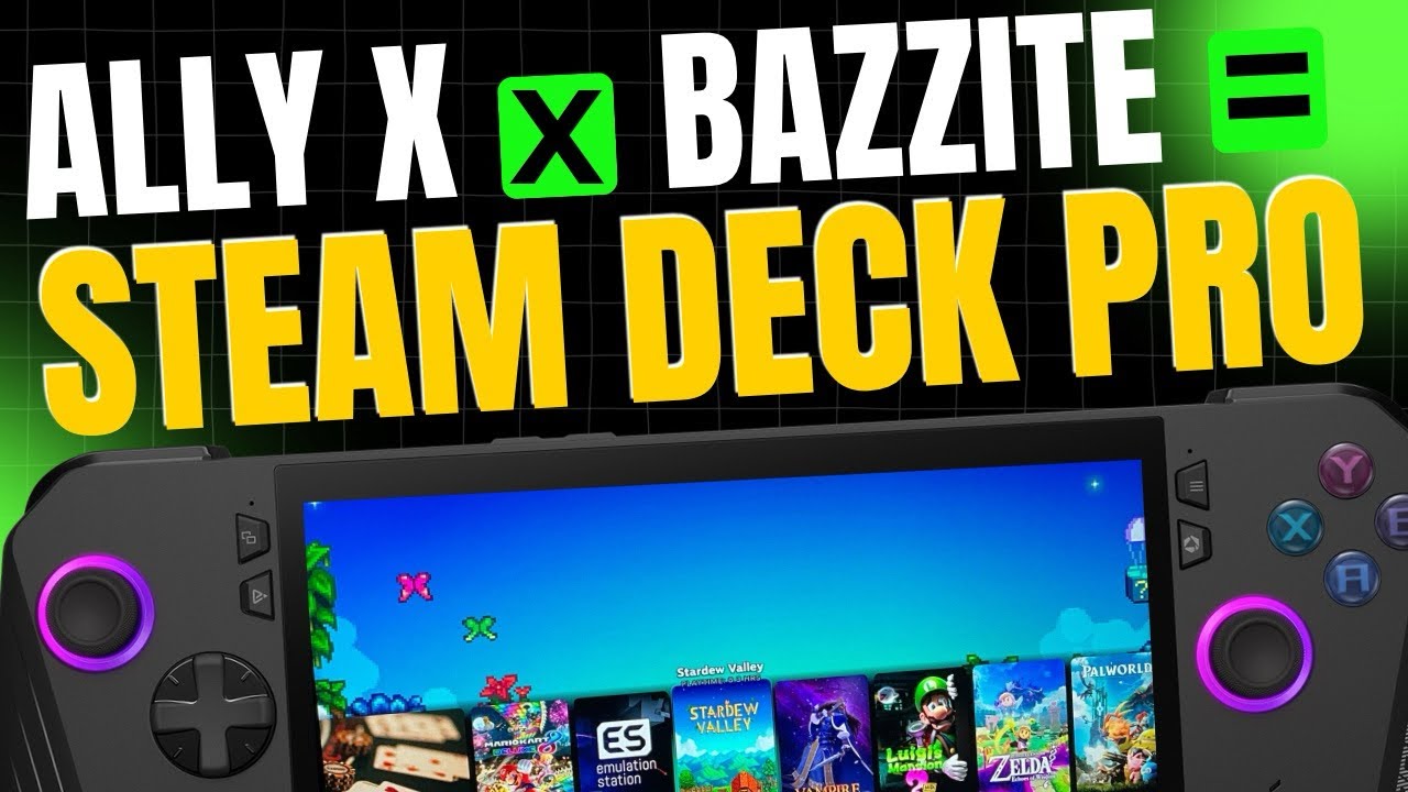 BAZZITE turns Ally X into a Steam Deck Pro&hellip;