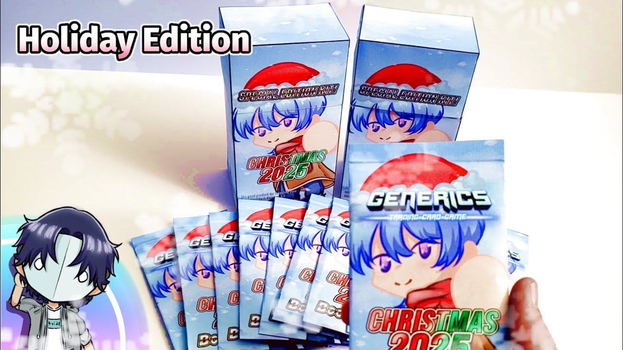 Unboxing 2 Holiday Edition Booster Kits 🎁 | Homemade TCG
