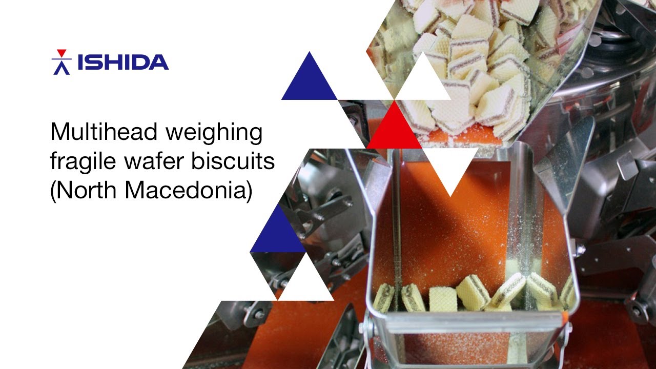 Weighing Fragile Wafer Biscuits with an Ishida Gentle Slope Multihead Weigher