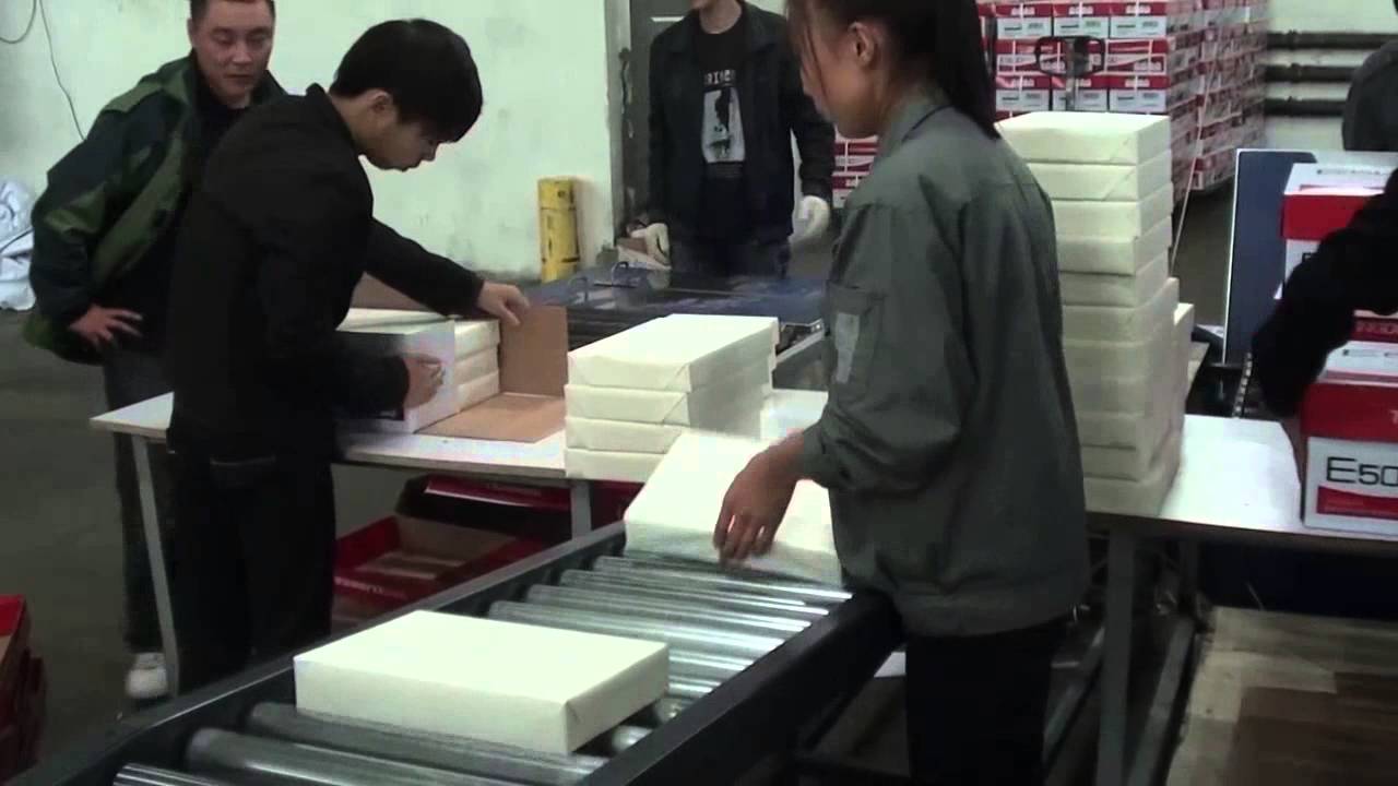A4-4(5) cut size sheeting and ream paper box wrapping machine