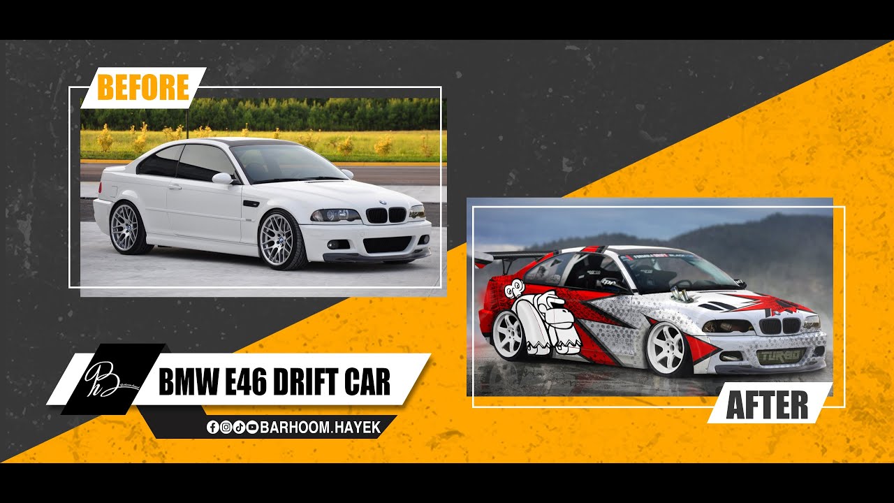 BMW e46 Drift car (modifications on photoshop)