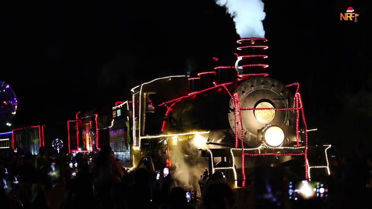Maria Fumaça de Natal 2022 Chegando a Piraquara - Centro Histórico (Mallet #204 & G12 #4262)