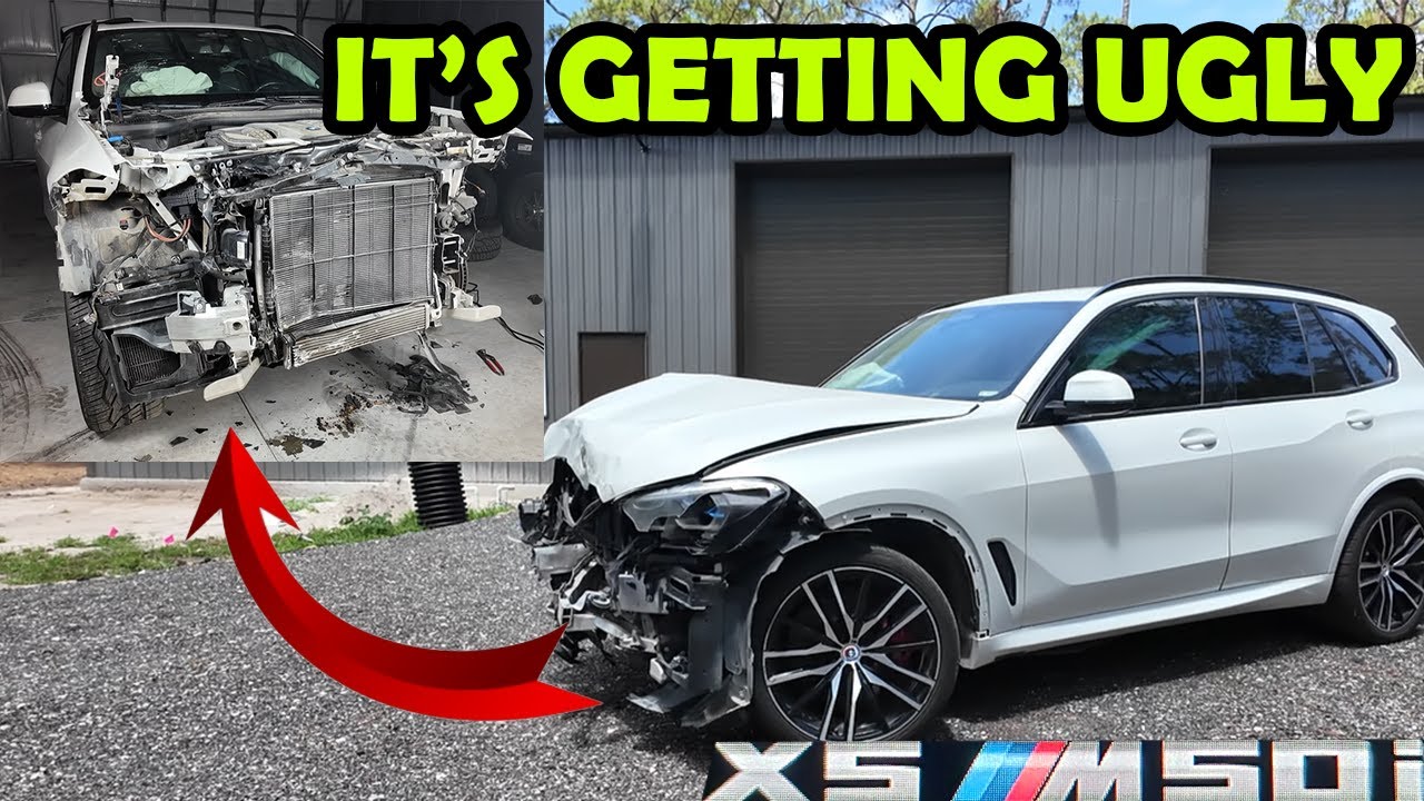 REBUILDING A CRASHED BMW X5 M50 I | PT 3
