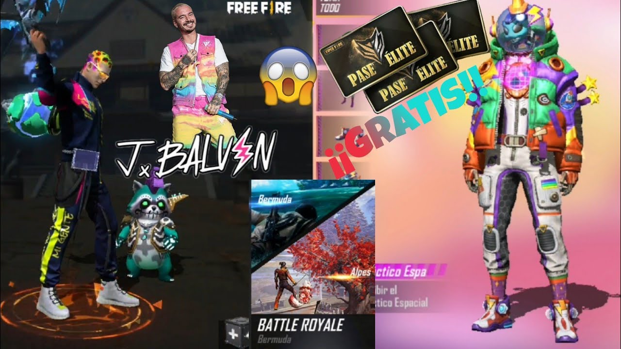 &iexcl;&iexcl;SORTEO PASE ELITE + CONSIGUIENDO LA SKIN DE JBALVIN Y NUEVO MAPA - FREEFIRE 💎💎