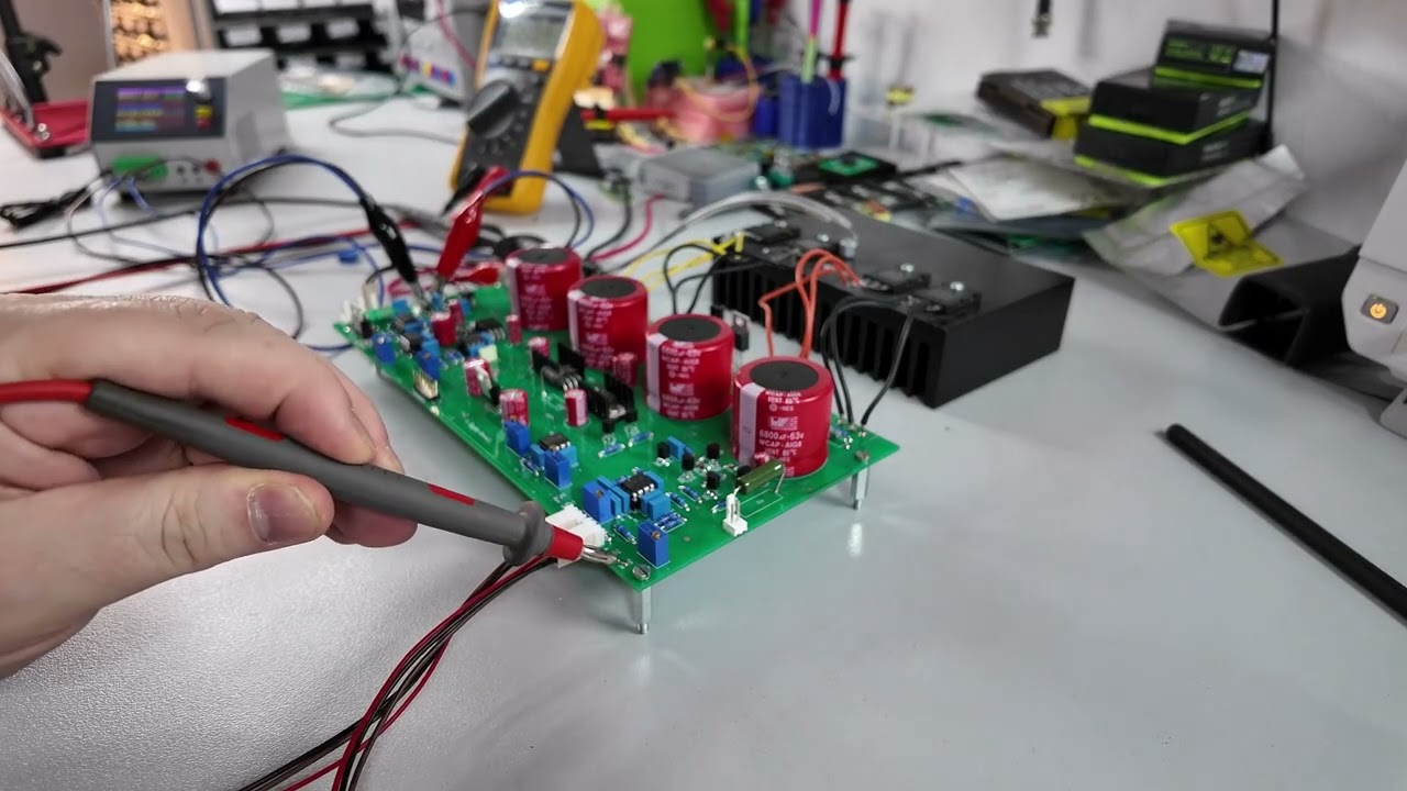 Stabilizator de tensiune 0 - 45V 8A reglare si testare curent