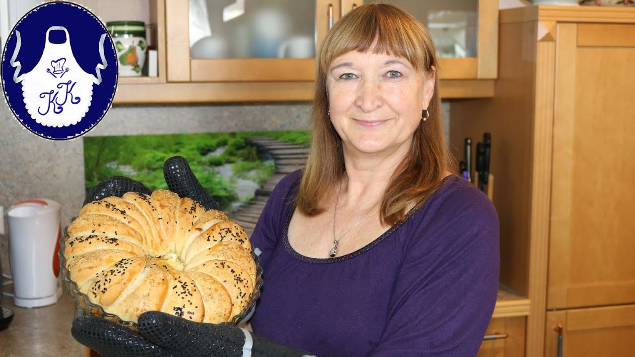 Zupfbrot Rezept / gefülltes Zupfbrot / Faltenbrot / Partybrot
