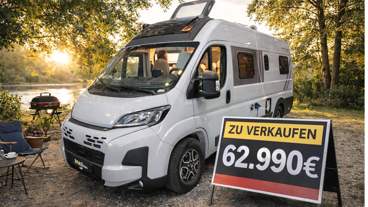 62.990 € Vollausstattung zum Festpreis Roadfans Hopper 640 mit Einzelbetten Automatik Campervan 2026