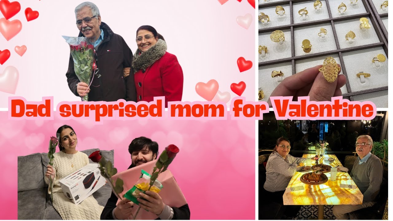 My Father surprised my mom for Valentine`s Day | متعجب ساختن مادر جانم در روز عاشقان توسط پدرم