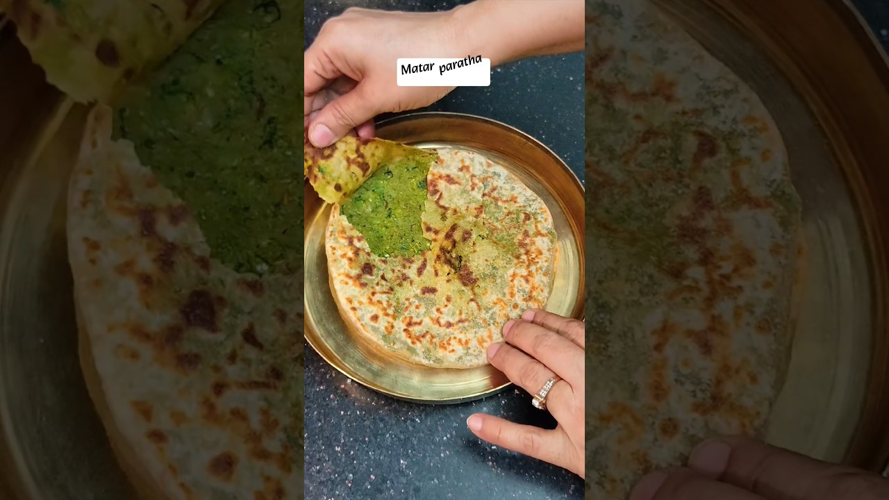 matar paratha No onion No garlic #jainandsatvicaahaar #shorts